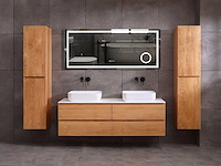 Mawialux eikenhout badkamermeubel 160cm (eiken natural) - afbeelding 12 van  28