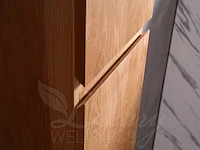 Mawialux eikenhout badmeubelset 2-persoons 140cm - natural - afbeelding 8 van  18