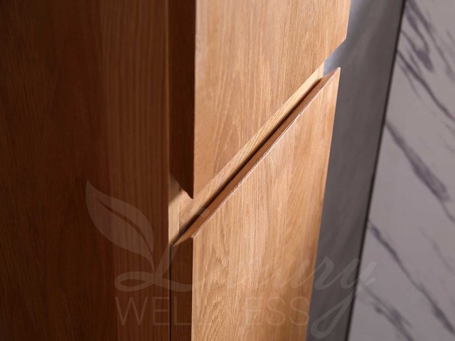 Mawialux eikenhout badmeubelset 2-persoons 140cm - natural - afbeelding 8 van  18