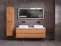 Mawialux eikenhout badmeubelset 2-persoons 140cm - natural - afbeelding 1 van  18