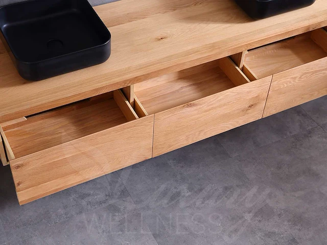 Mawialux eikenhout badmeubelset (zonder hangkast) 150 of 180cm (in 4 kleuren mogelijk) - afbeelding 27 van  28