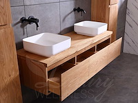 Mawialux eikenhout badmeubelset (zonder hangkast) 150 of 180cm (in 4 kleuren mogelijk) - afbeelding 7 van  28