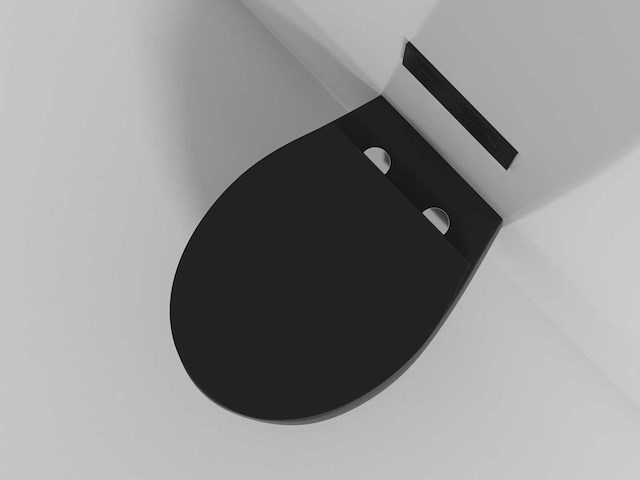 Mawialux hangend rimless toilet - mat zwart - afbeelding 6 van  10