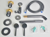 Mawialux inbouw badkraan - gunmetal gray - afbeelding 6 van  12