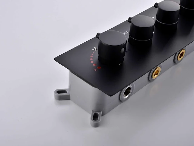 Mawialux inbouw doucheset met ledverlichting - okapi - mat zwart - afbeelding 2 van  27