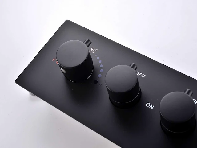 Mawialux inbouw doucheset met ledverlichting - okapi - mat zwart - afbeelding 3 van  27