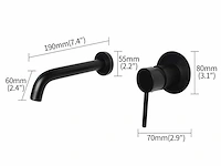 Mawialux inbouw muurkranen (in meerdere kleuren beschikbaar) - afbeelding 5 van  9