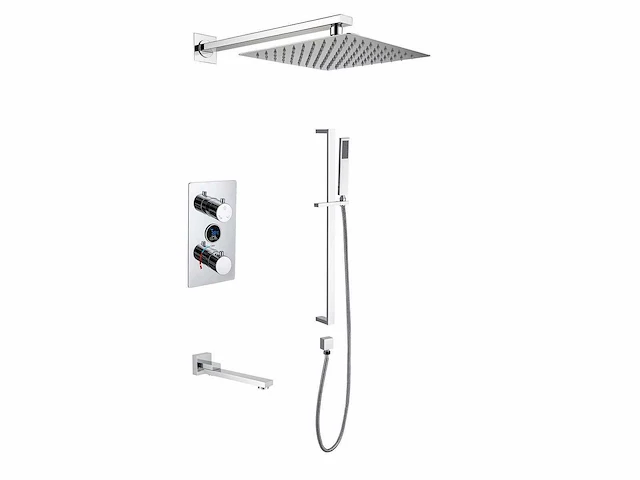 Mawialux inbouw regendouche - digitaal display - chroom - afbeelding 1 van  4