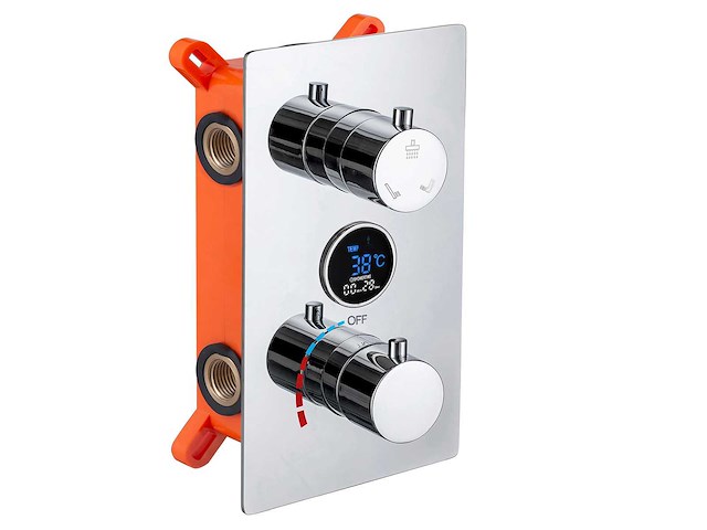 Mawialux inbouw regendouche - digitaal display - chroom - afbeelding 2 van  4