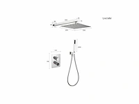 Mawialux inbouw regendouche - digitaal display - geborsteld goud - afbeelding 6 van  6