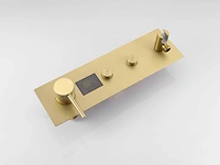 Mawialux inbouw regendouche - digitaal display - geborsteld goud - afbeelding 6 van  33