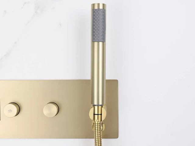 Mawialux inbouw regendouche - digitaal display - geborsteld goud - afbeelding 9 van  33