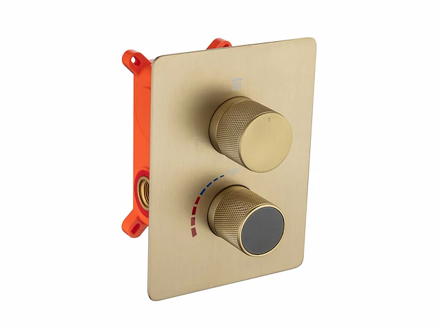 Mawialux inbouw regendouche - digitaal display - geborsteld goud - afbeelding 4 van  6