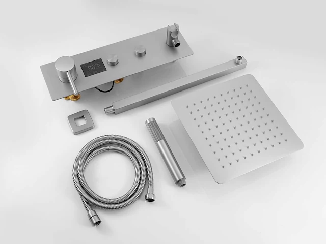 Mawialux inbouw regendouche - digitaal display - rvs - afbeelding 2 van  8
