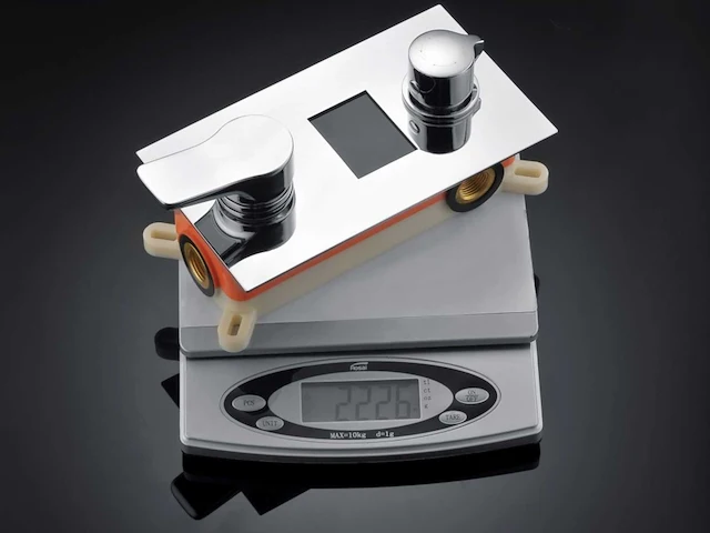 Mawialux inbouw regendouche chroom - digitaal display - afbeelding 9 van  12