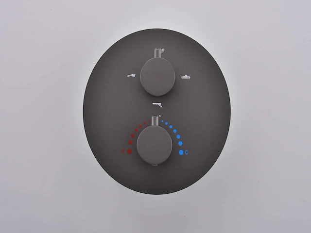 Mawialux inbouw regendouche gunmetal grey - afbeelding 8 van  13
