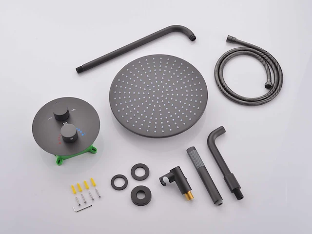 Mawialux inbouw regendouche gunmetal grey - afbeelding 7 van  13