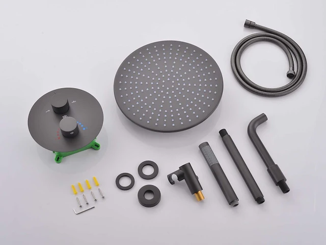 Mawialux inbouw regendouche gunmetal grey - afbeelding 8 van  13