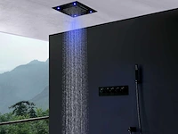 Mawialux inbouw regendouche met bluetooth mat zwart - afbeelding 8 van  18