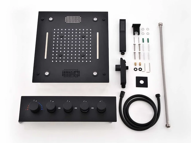 Mawialux inbouw regendouche met bluetooth mat zwart - afbeelding 12 van  18