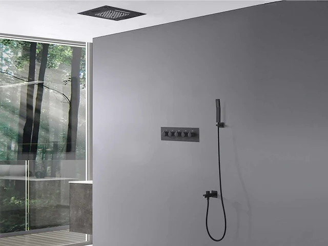 Mawialux inbouw regendouche met bluetooth mat zwart - afbeelding 17 van  18
