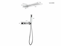 Mawialux inbouw regendouche met waterval (in 3 kleuren beschikbaar) - afbeelding 7 van  16