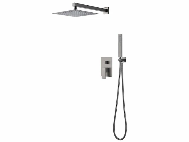 Mawialux inbouw regendoucheset - cobra - gunmetal grey - afbeelding 1 van  9
