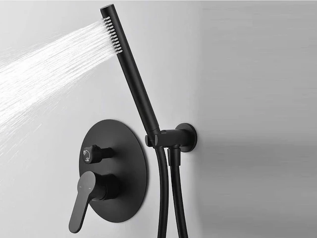 Mawialux inbouw regendoucheset - maca - gunmetal grey of mat zwart kleurkeuze - afbeelding 4 van  9