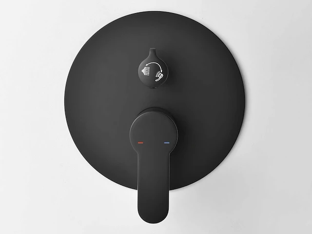 Mawialux inbouw regendoucheset - maca - gunmetal grey of mat zwart kleurkeuze - afbeelding 7 van  9
