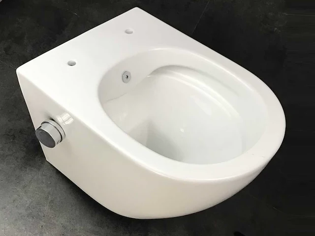 Mawialux inbouw wandcloset met bidet glans wit of mat zwart - afbeelding 5 van  8