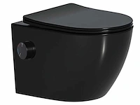 Mawialux inbouw wandcloset met bidet mat zwart - afbeelding 1 van  4