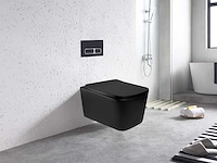 Mawialux inbouw wandcloset met closetzitting - mat zwart - afbeelding 2 van  4