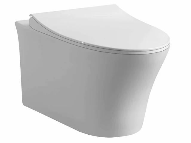 Mawialux inbouw wandcloset met closetzitting glans wit - afbeelding 1 van  6