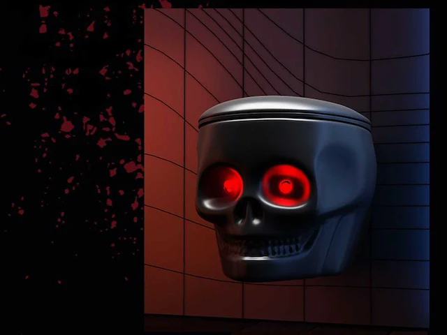 Mawialux inbouw wandcloset met closetzitting mat zwart - afbeelding 2 van  5