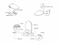 Mawialux inbouw wandcloset met reiniging en automatische closetzitting - afbeelding 4 van  14
