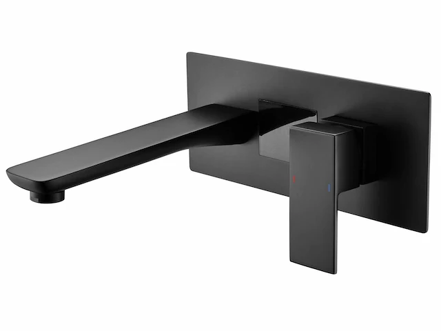 Mawialux inbouw wastafelkraan - digitaal display - mat zwart - afbeelding 1 van  5