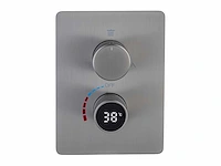 Mawialux inbouw waterval regendouche - digitaal display (mat zwart of gunmetal grey) - afbeelding 6 van  12