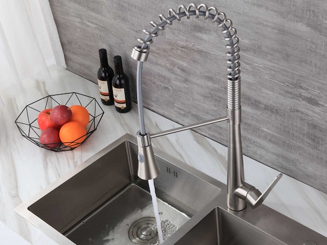 Mawialux keukenkraan - kleur keuze uit rvs of mat zwart - afbeelding 45 van  50