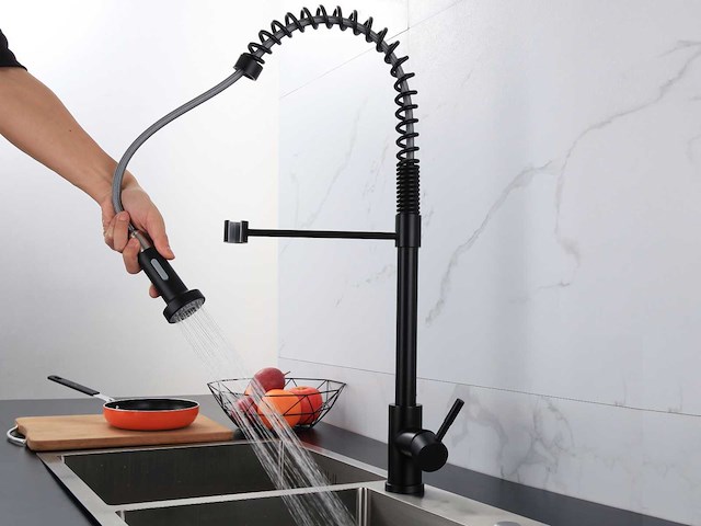 Mawialux keukenkraan mat zwart (keuze uit rvs of mat zwart) - afbeelding 30 van  34