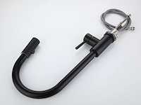 Mawialux keukenkraan met uitneembare sproeikop - mat zwart - afbeelding 3 van  18