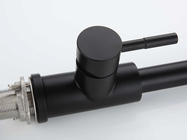 Mawialux keukenkraan met uitneembare sproeikop - mat zwart - afbeelding 6 van  18