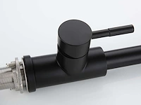 Mawialux keukenkraan met uitneembare sproeikop - mat zwart - afbeelding 6 van  18