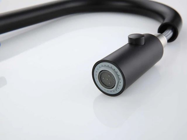 Mawialux keukenkraan met uitneembare sproeikop - mat zwart - afbeelding 8 van  18