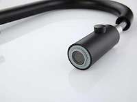 Mawialux keukenkraan met uitneembare sproeikop - mat zwart - afbeelding 8 van  18