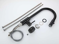 Mawialux keukenkraan met uitneembare sproeikop - mat zwart - afbeelding 16 van  18