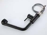 Mawialux keukenkraan met uitneembare sproeikop - mat zwart - afbeelding 3 van  18