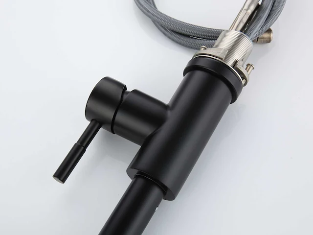 Mawialux keukenkraan met uitneembare sproeikop - mat zwart - afbeelding 5 van  18