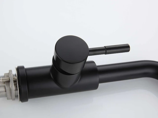 Mawialux keukenkraan met uitneembare sproeikop - mat zwart - afbeelding 6 van  18