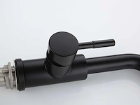 Mawialux keukenkraan met uitneembare sproeikop - mat zwart - afbeelding 6 van  18