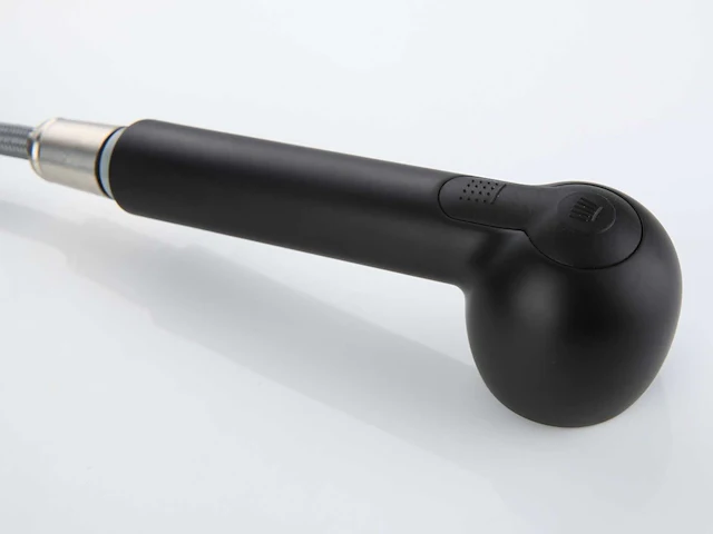 Mawialux keukenkraan met uitneembare sproeikop - mat zwart - afbeelding 8 van  18